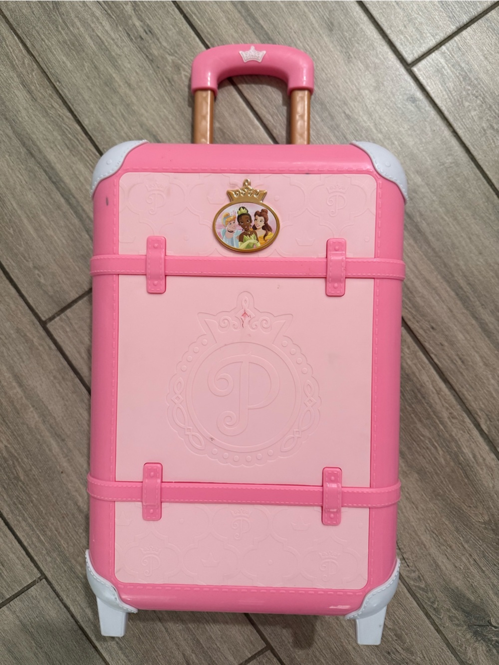 Disney Pink & Light Pink Rolling Toy Suitcase